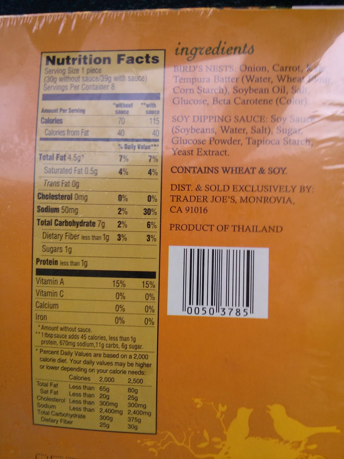 TJ's Yay or Nay Nay Vegetable Birds Nests