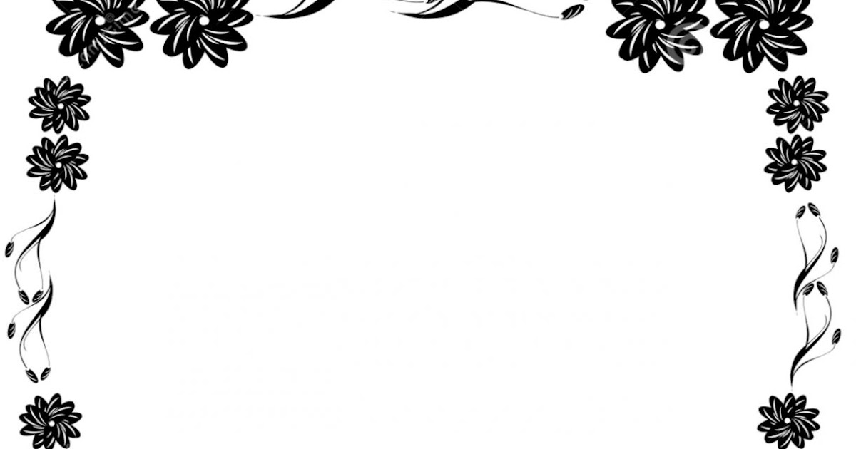 Flower Border Black And White | Amazing Wallpapers