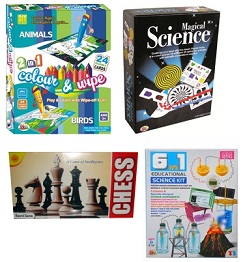 Kids Indoor Toys & Educational Games- Minimum 45% Off starts from Rs.115 @ Amazon