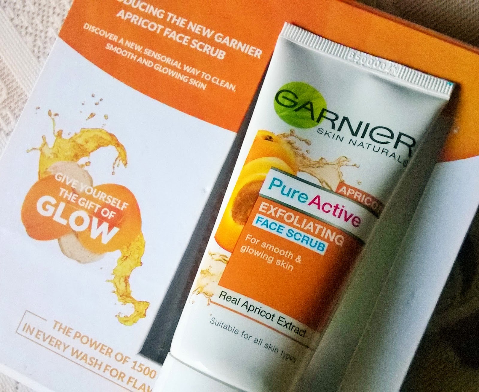 Beauty & Beyond Garnier Naturals PureActive Apricot Face Scrub Review