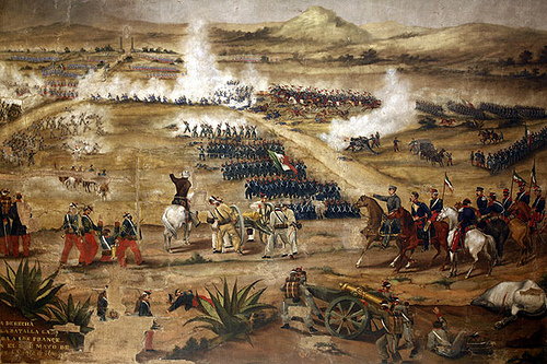 What caused the battle of puebla