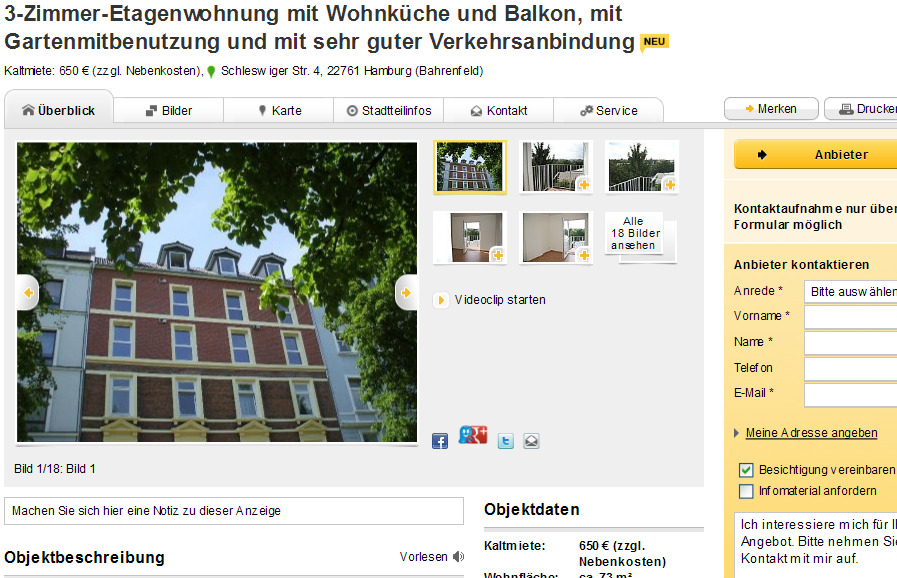 Informationen Uber Wohnungsbetrug Informations About Rental Scam