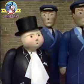 What is it asked the Fat Controller to paint post train Percy the tank engine said the famous artist