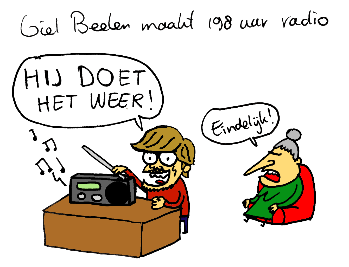 Molkenboer, cartoons en illustraties Cartoon Giel Beelen