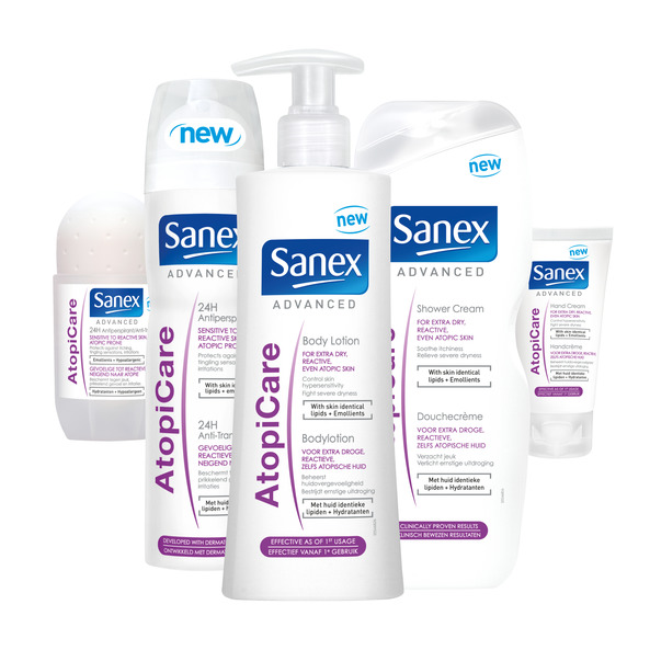 NYHED Sanex Atopicare serie. Mette Milan