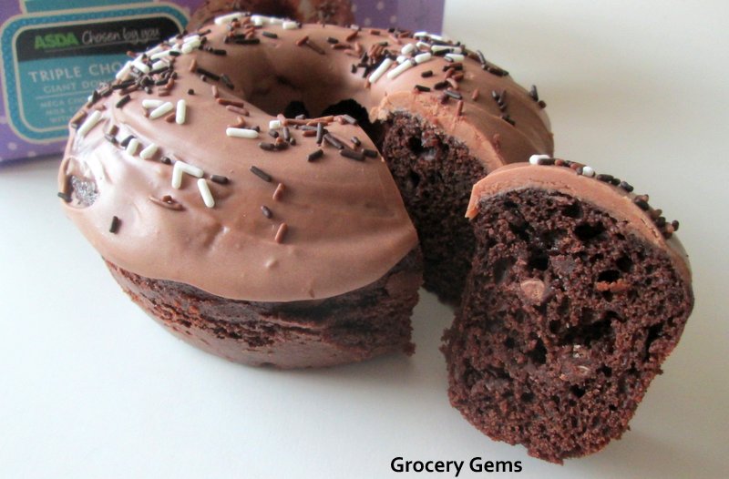 Grocery Gems Asda Triple Chocolate Giant Doughnut Cake
