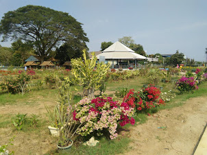 Garden in Buddha Park in Vientiane