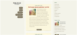 Daily Journal Blogger Template