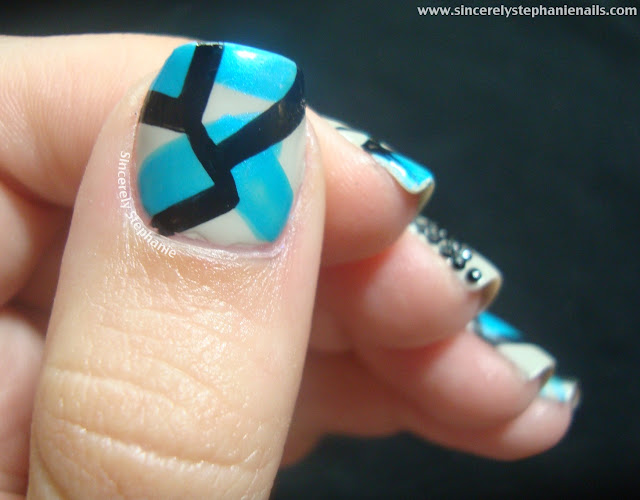 abstract nail art