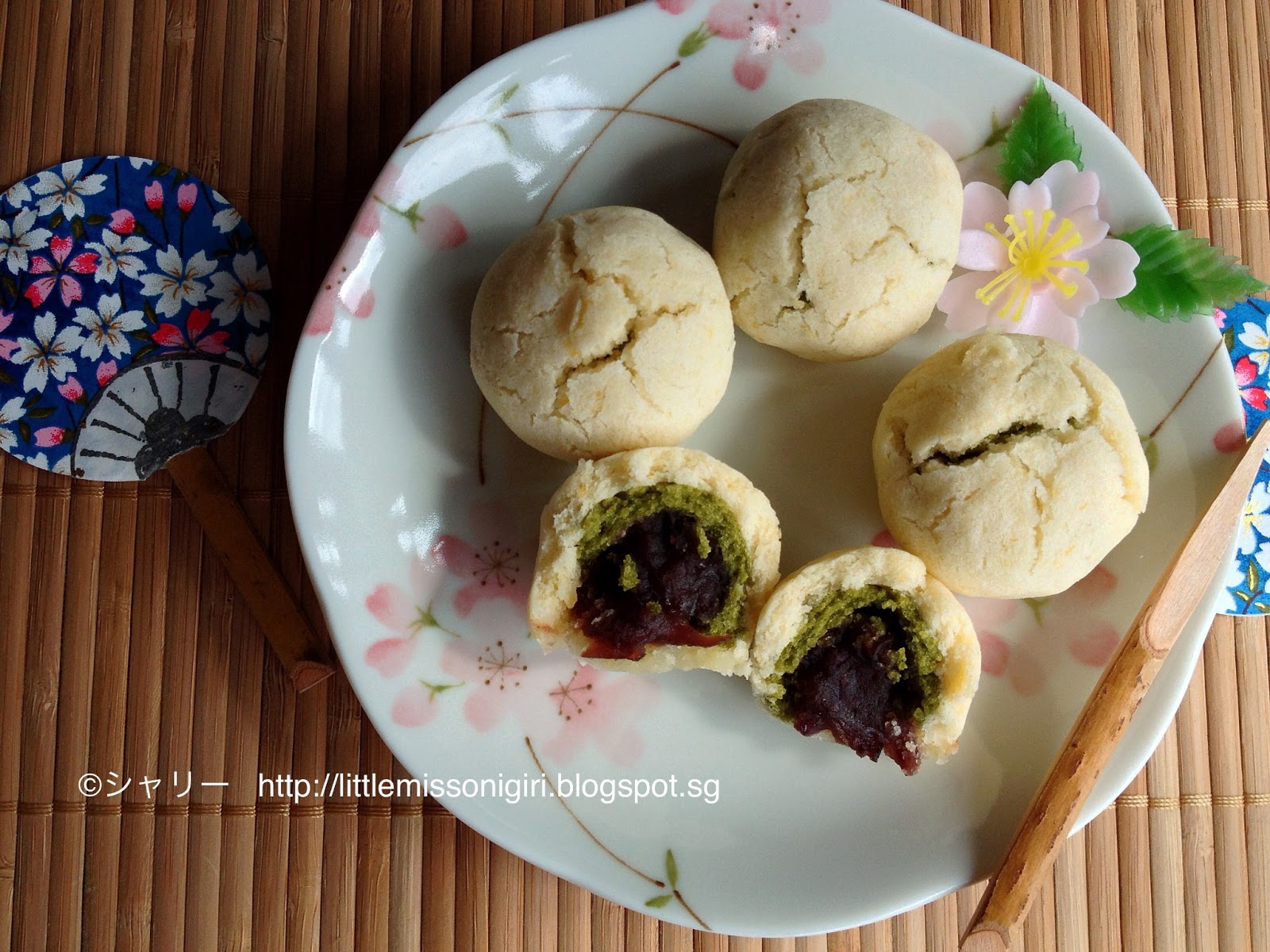 Wagashi (Japanese sweets) 菜の花しぐれ・和菓子 Little Miss Bento