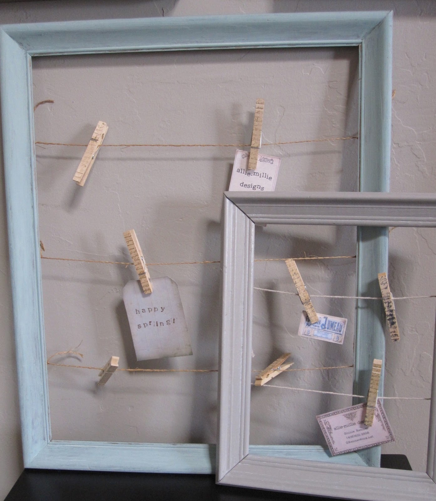 alliemillie designsFunky Country frame memo boards