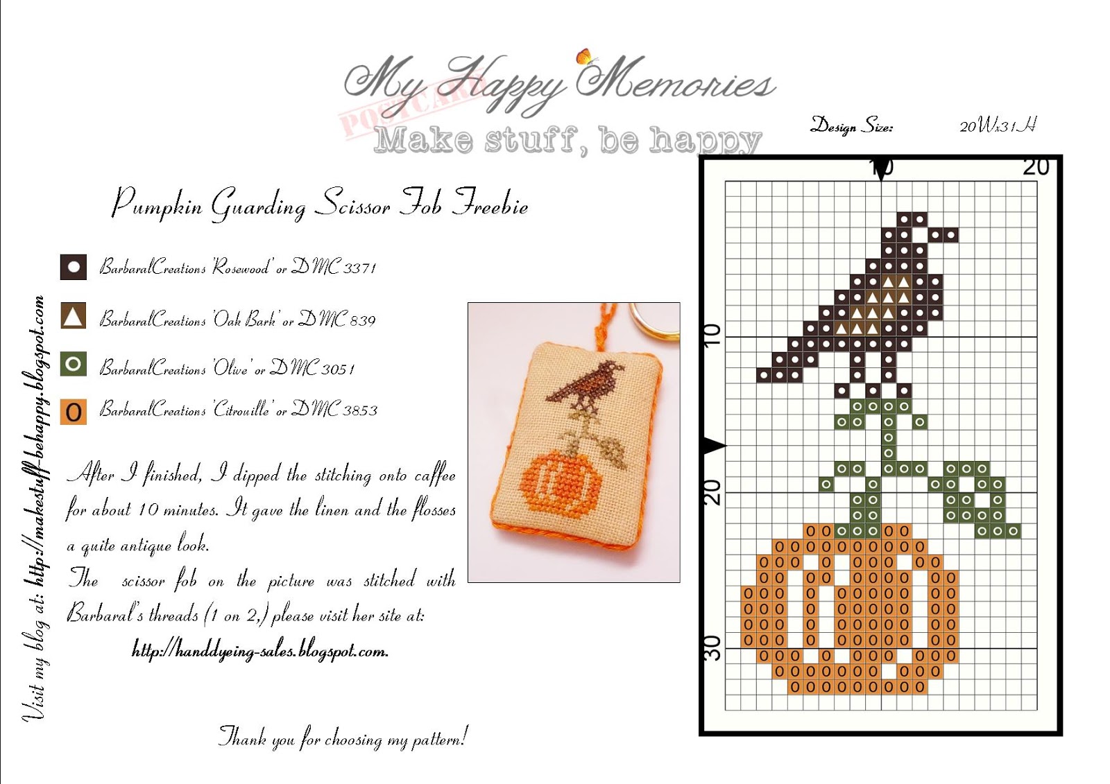 Cross stitch freebies blog