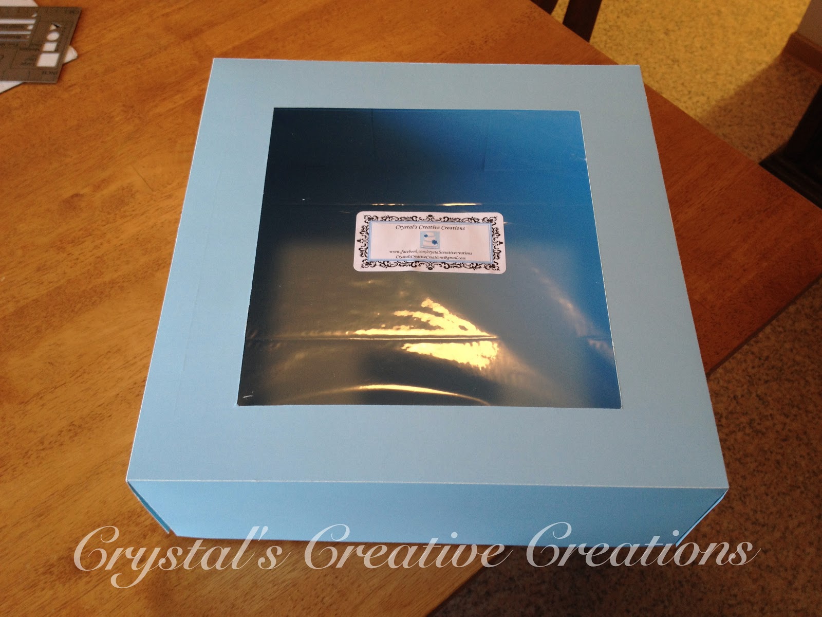 Crystal's Creative Creations How to Make your Own Cake/ Cupcake Box