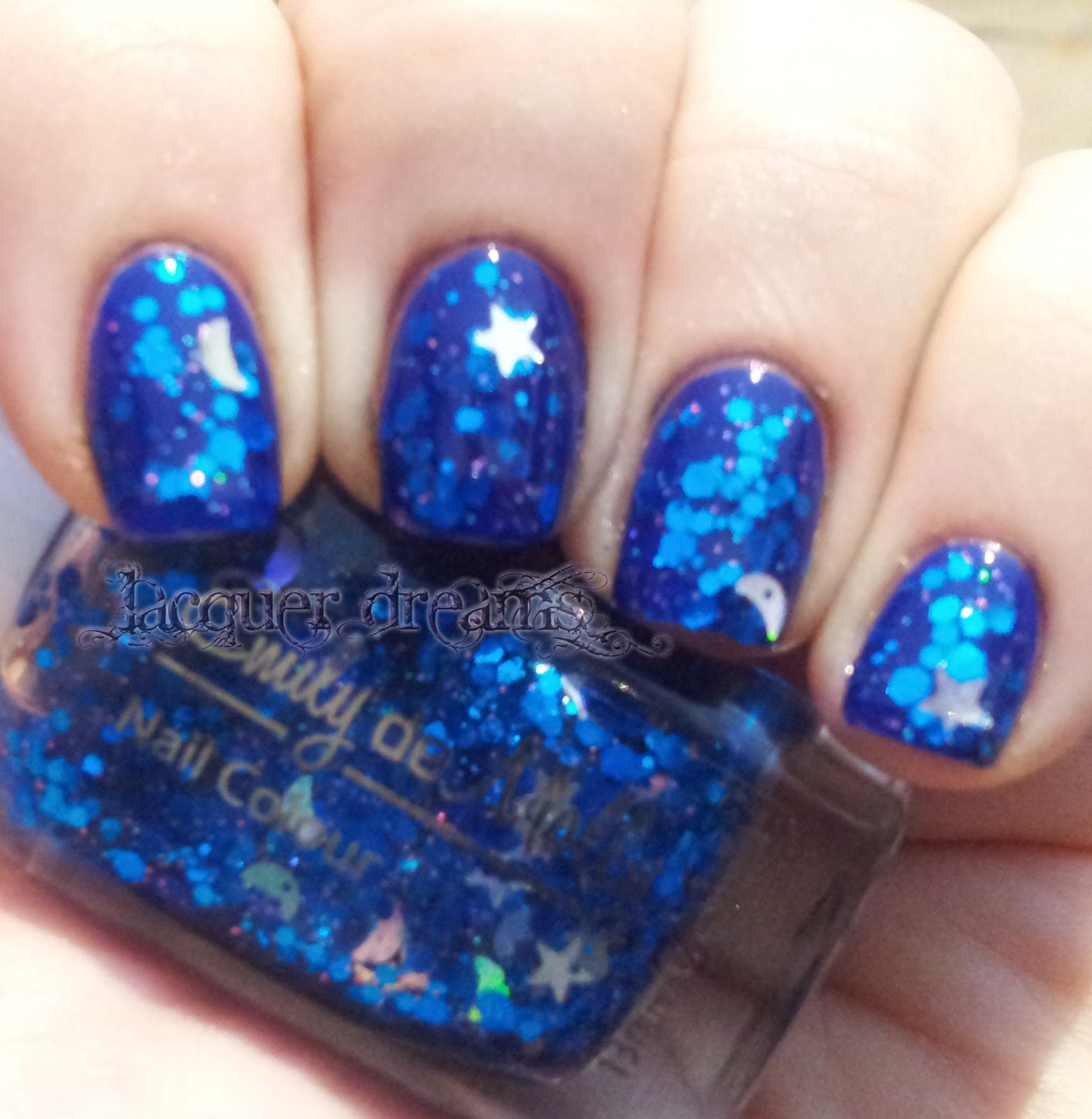 Lacquer Dreams Blue Nails for World Diabetes Day!