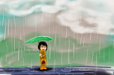 Hình ảnh đẹp về Mưa với cảm xúc buồn Ảnh Mưa hoạt hình