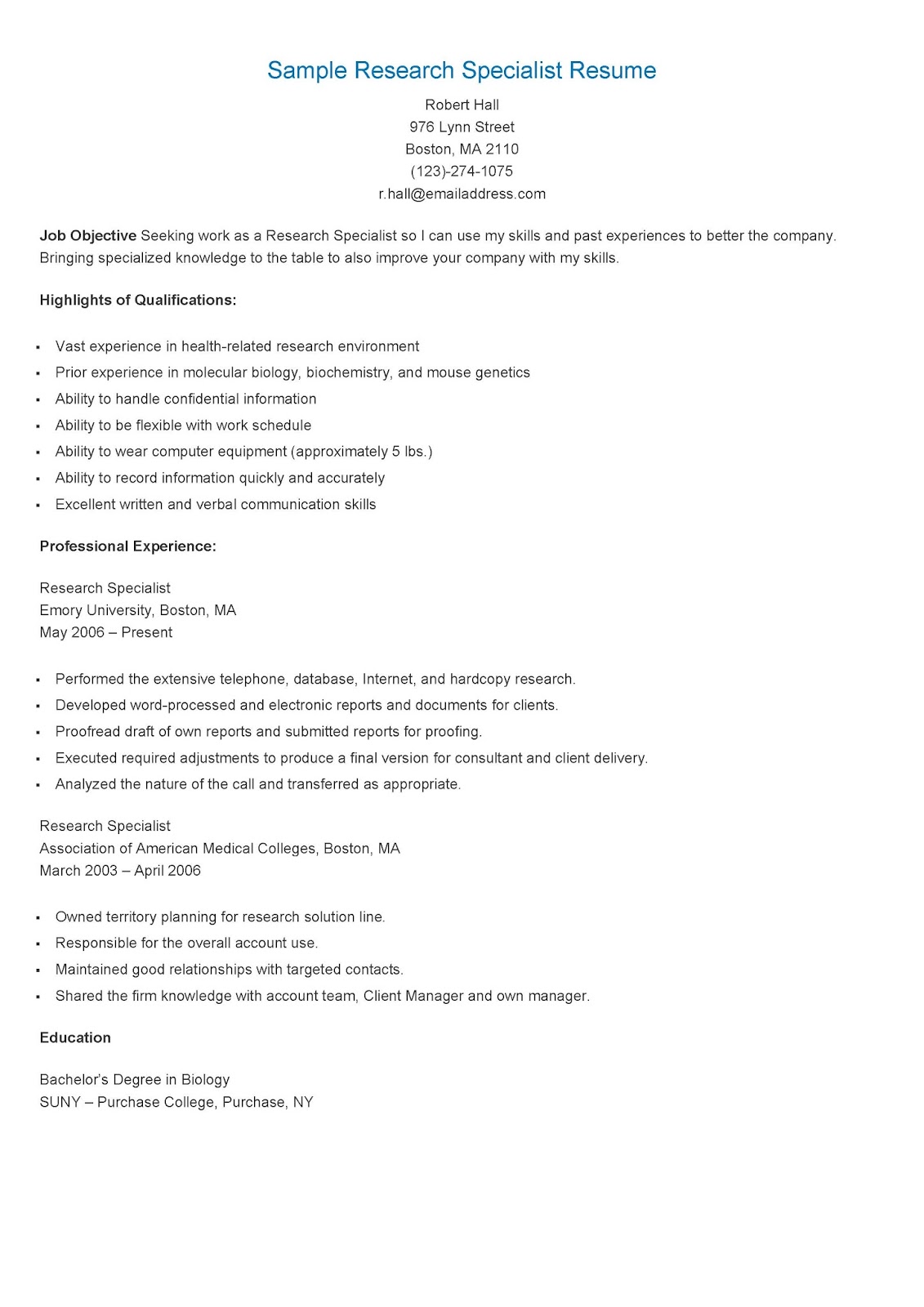 Research Specialist Sle Resume resume objective for higher education 28 images exle of education on resume resume exles Research Specialist Sle Resume resume objective for higher education 28 images exle of education on resume resume exles