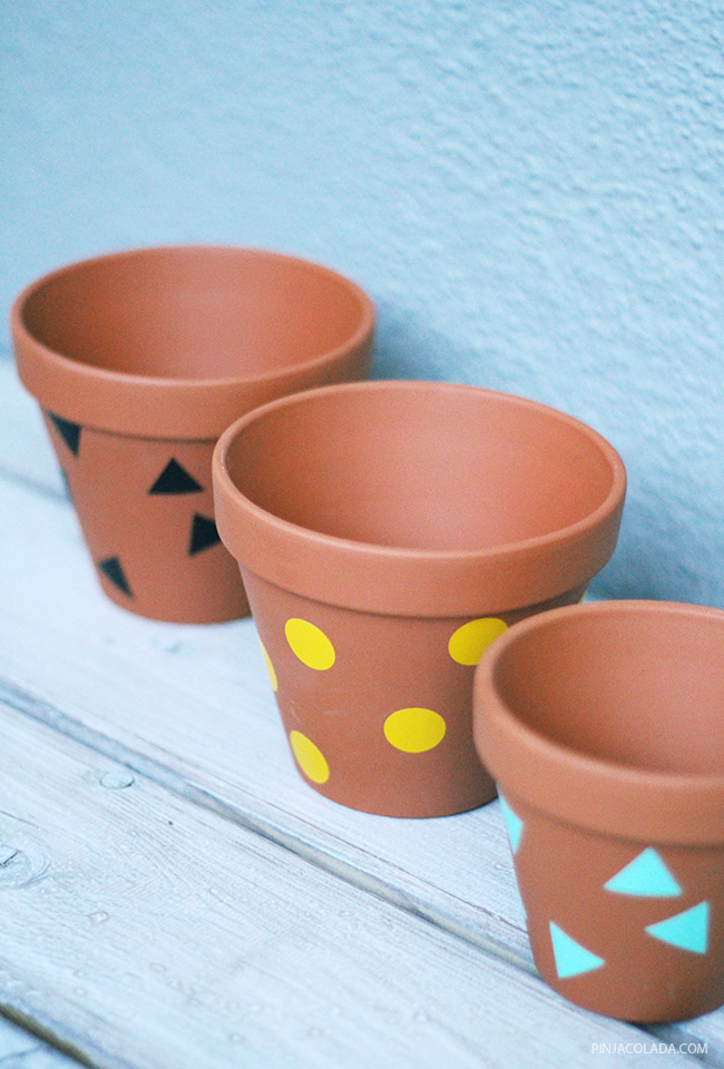 Pinjacolada easy plant pot decoration