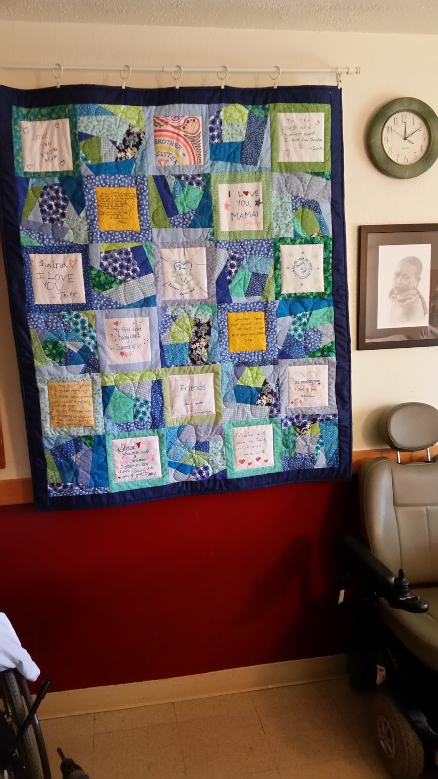 zimmerhouse Personalized Message Quilt for My SisinLaw