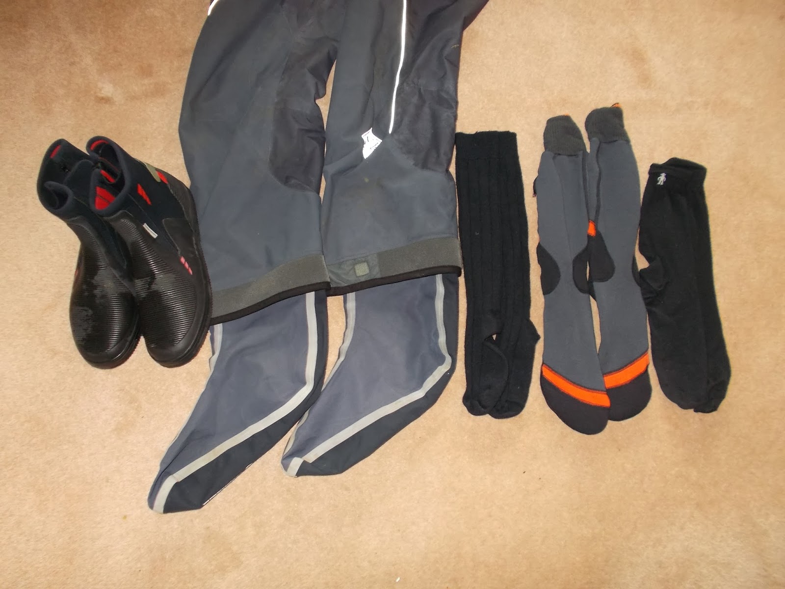 Cornish Shore and Kayak Fisherman Kayak Clothing Winter Socks