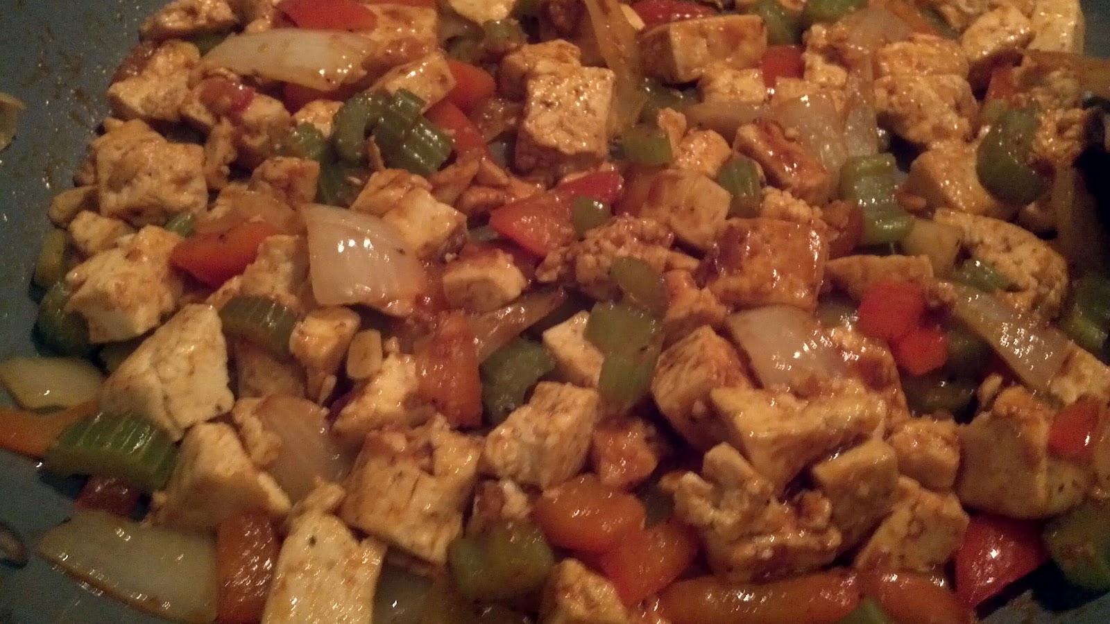 The Occasional Gourmet Barbecue Tofu and Pumpkin Mac n' Cheese