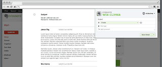 Clip your emails from Gmail to the Evernote now with Evernote Web Clipper for Chrome