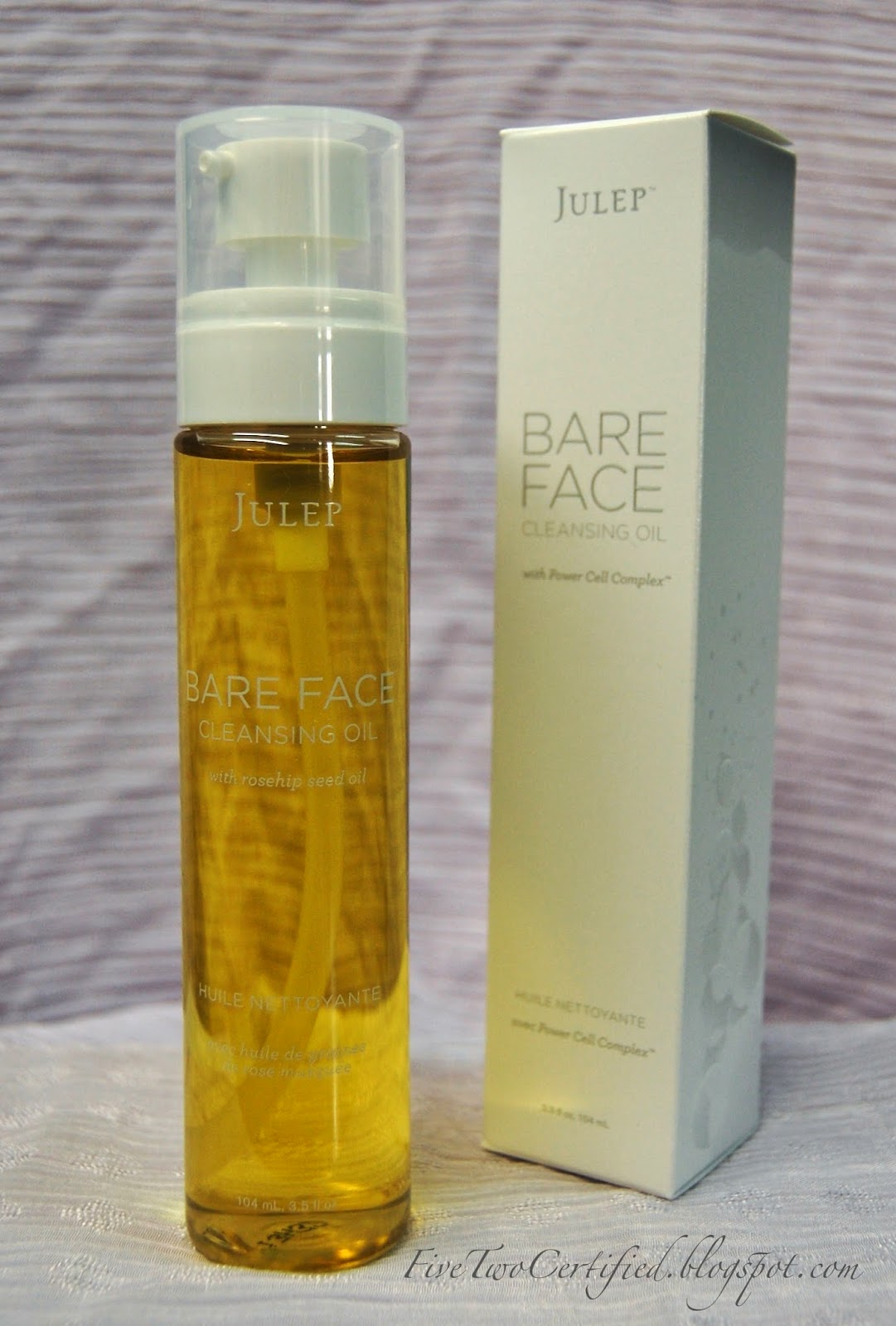 fivetwo beauty Review Julep Bare Face Cleansing Oil