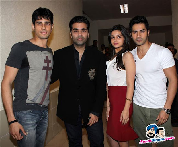 Siddharth Malhotra, Karan Johar, Alia Bhatt and Varun Dhawan - (7) - Alia Bhatt at Student of The Year Music Launch