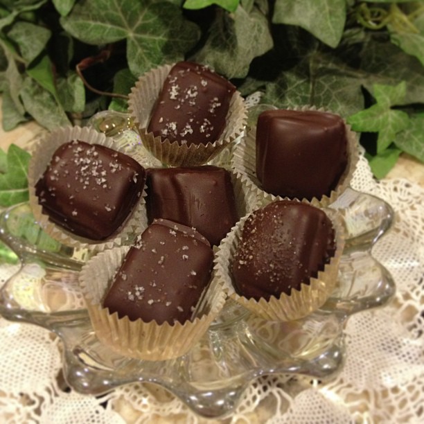 My Delicious Vegan Diary Chocolate covered caramel candies