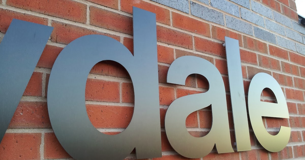 The Green I Signs Blog Computer fret cut aluminium building lettering