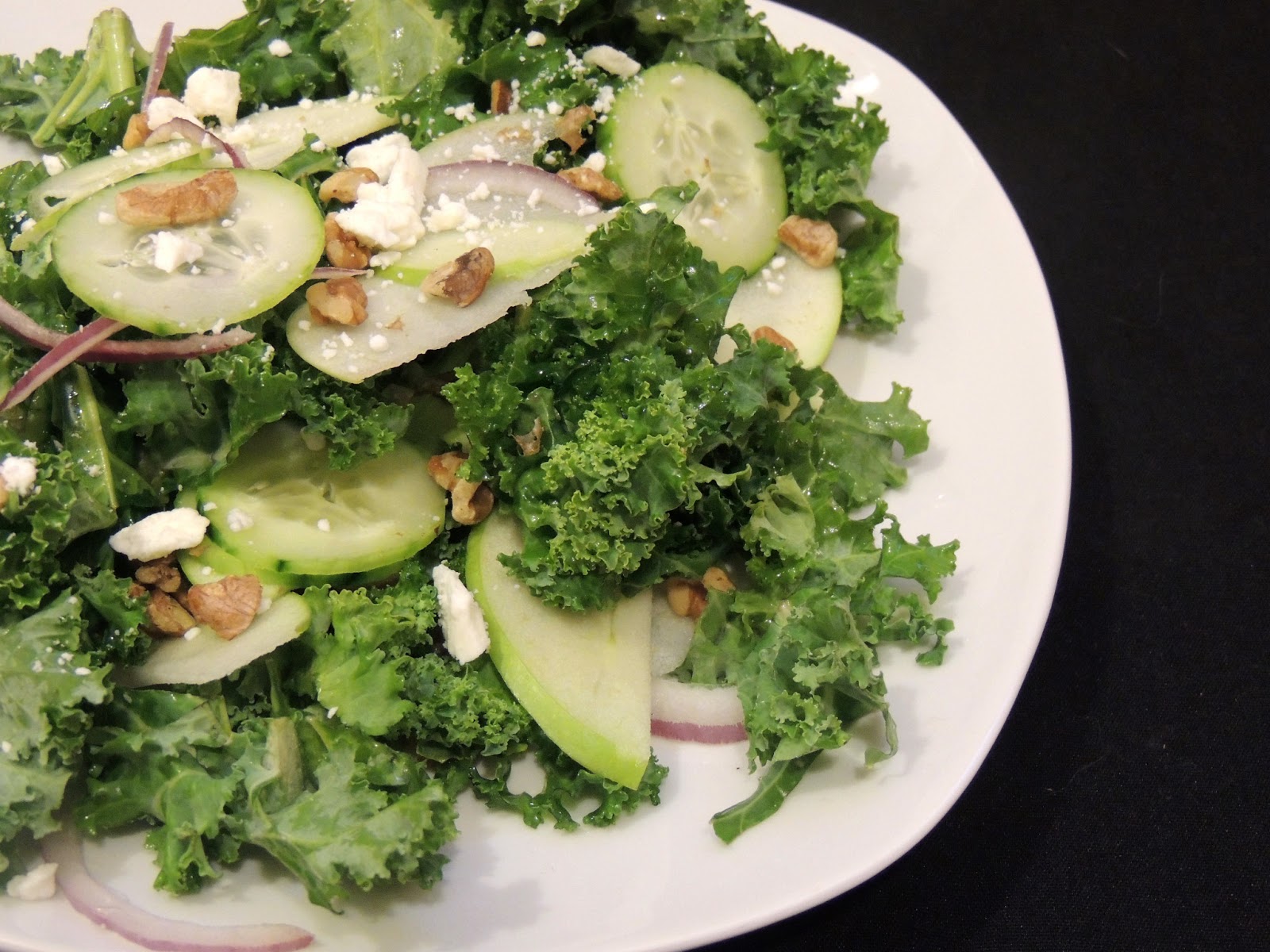 Gas Stove Girl Kale, Green Apple, and Feta Salad