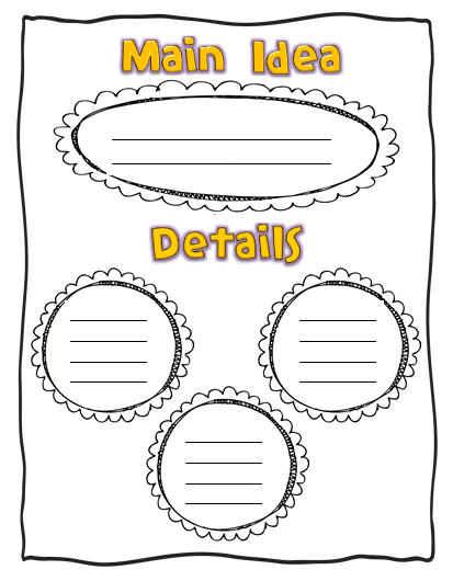 Classroom Freebies: Main Idea Graphic Organizer