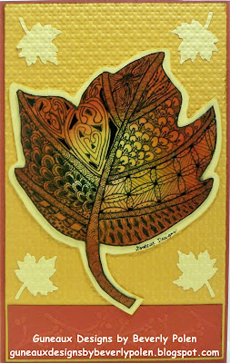 Zentangle Maple Leaf