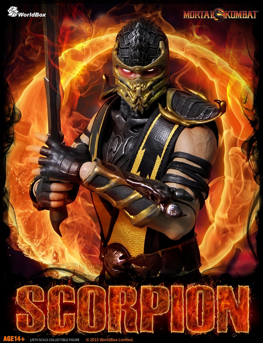  Mortal Kombat Scorpion 12 Figure : Toys & Games