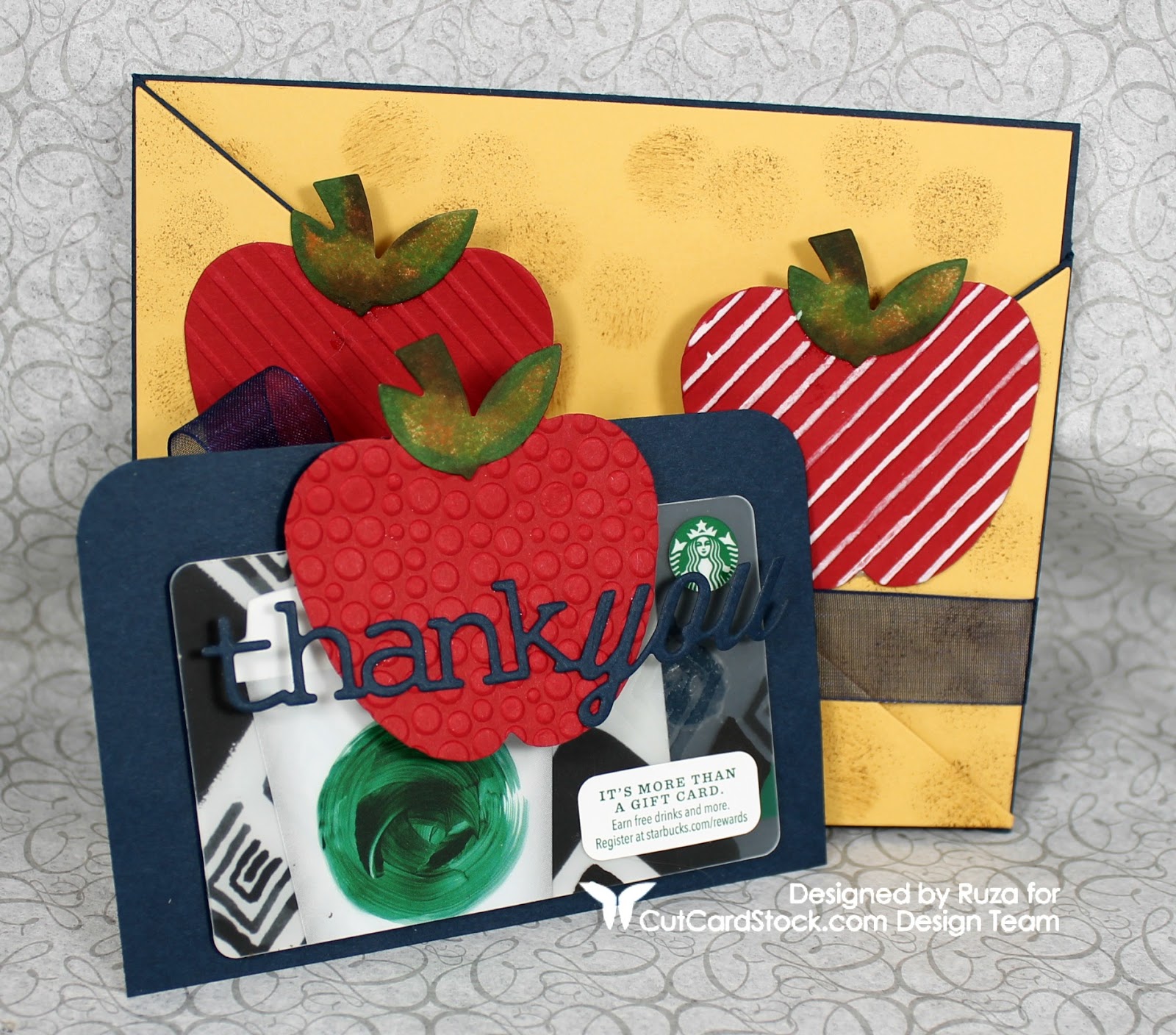 Combination Thank You Gift Card Holder