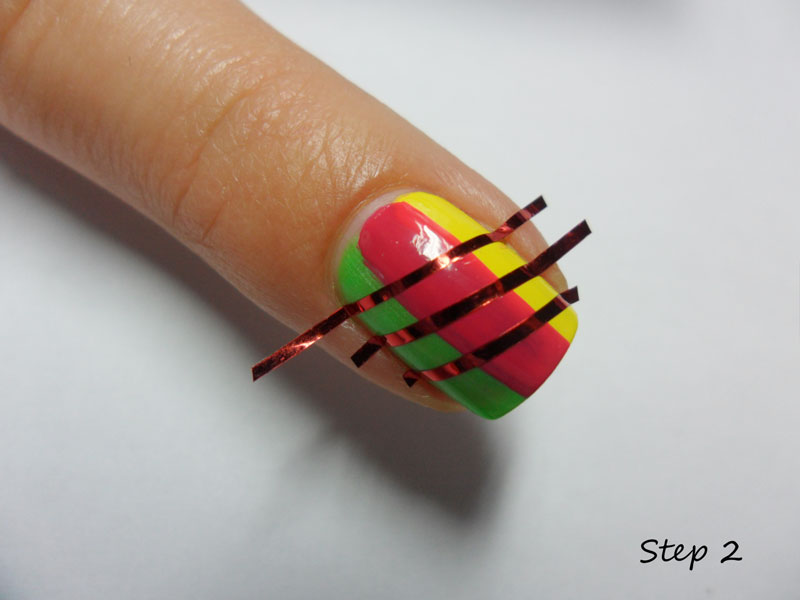 Nail Stories Tutorial Colourful Rays of Light