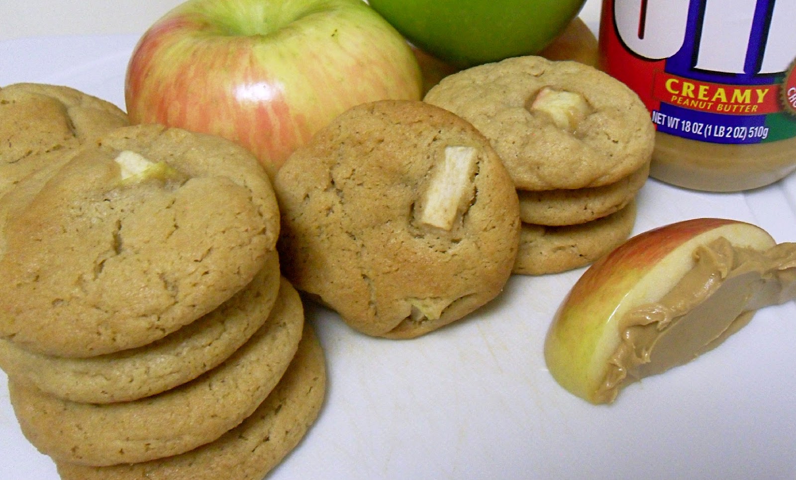 Cooking to Perfection Chewy Peanut Butter Apple Cookies