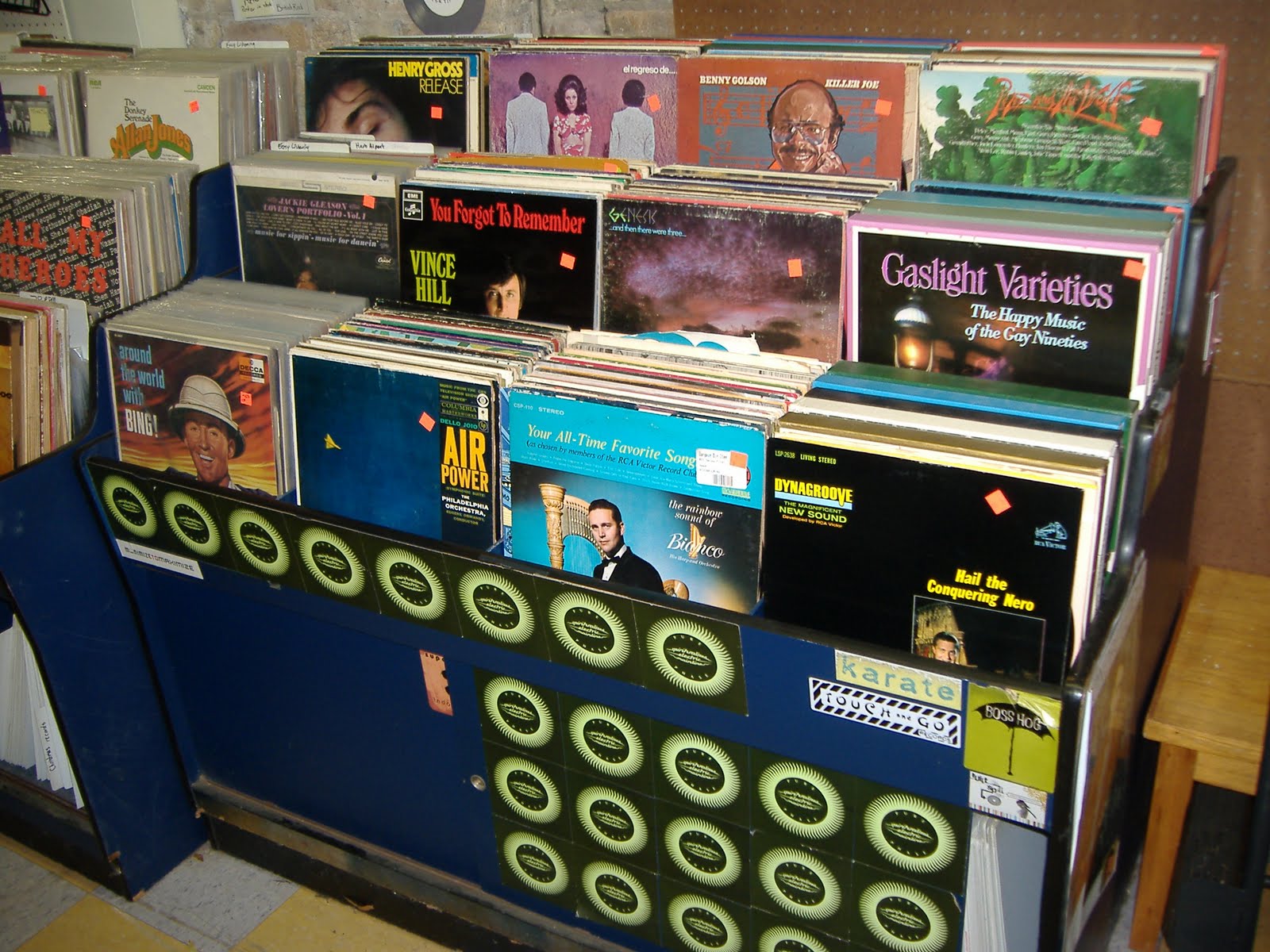 Hard Boiled Records Record racks for sale