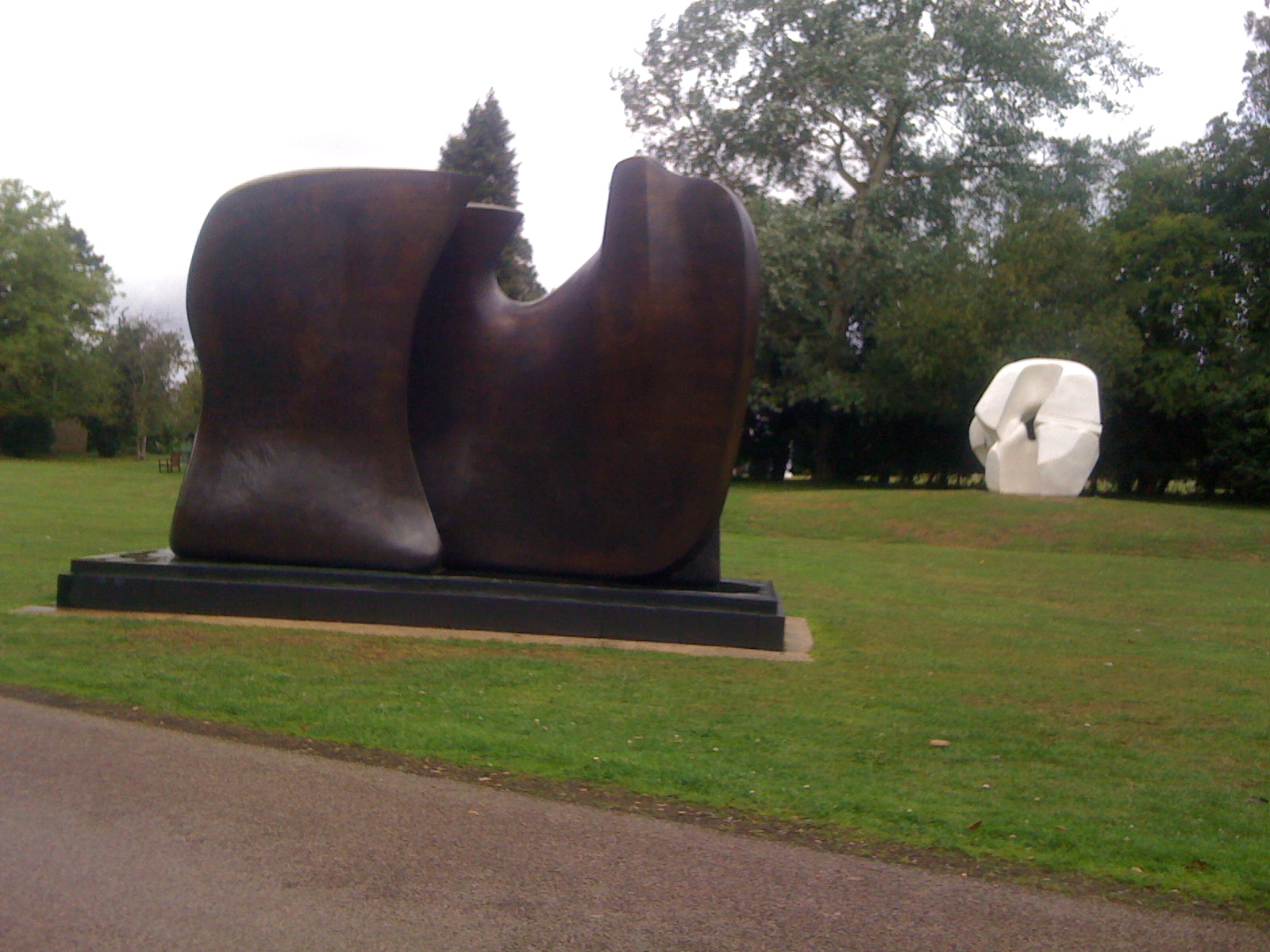 palimpsest An elephant skull in Hertfordshire Henry Moore at Perry Green