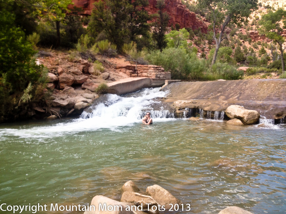 Virgin River Swimming Hole Zion National Park Utah Mountain Mom And Tots
