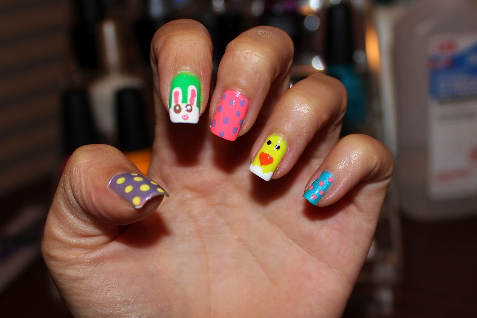 Simple Nail Art for Newbies: Easter Nails