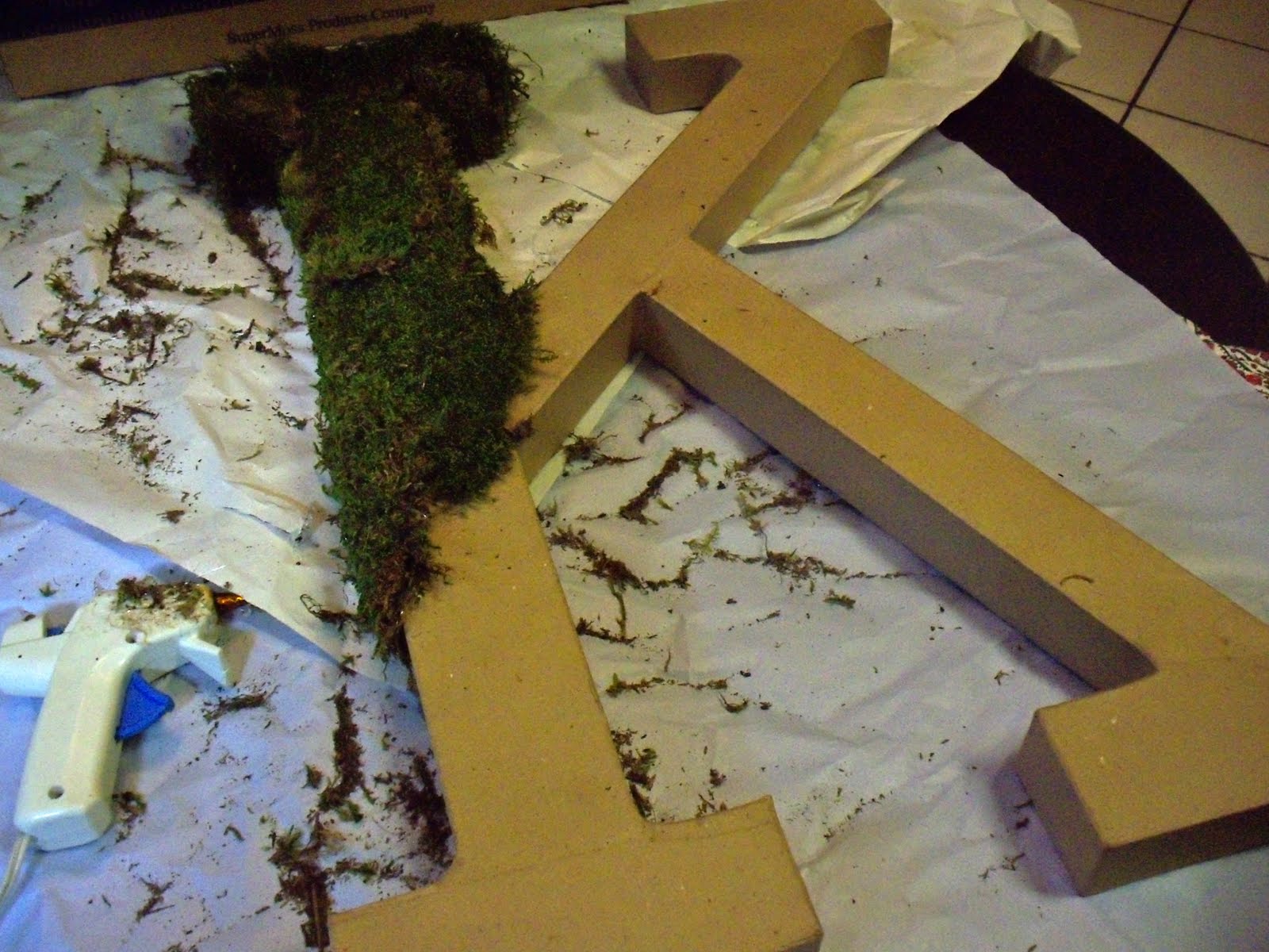 My Heart with Pleasure Fills Moss, more moss and a huge K