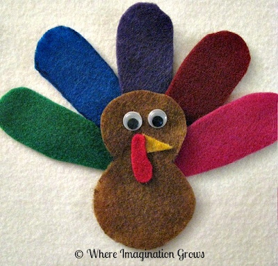 Thanksgiving felt board turkey