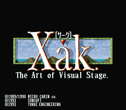 Xak-The Art of the Visual Stage
