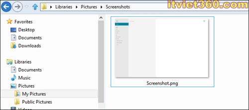 Hướng dẫn cách chụp ảnh màn hình trên Windows 8