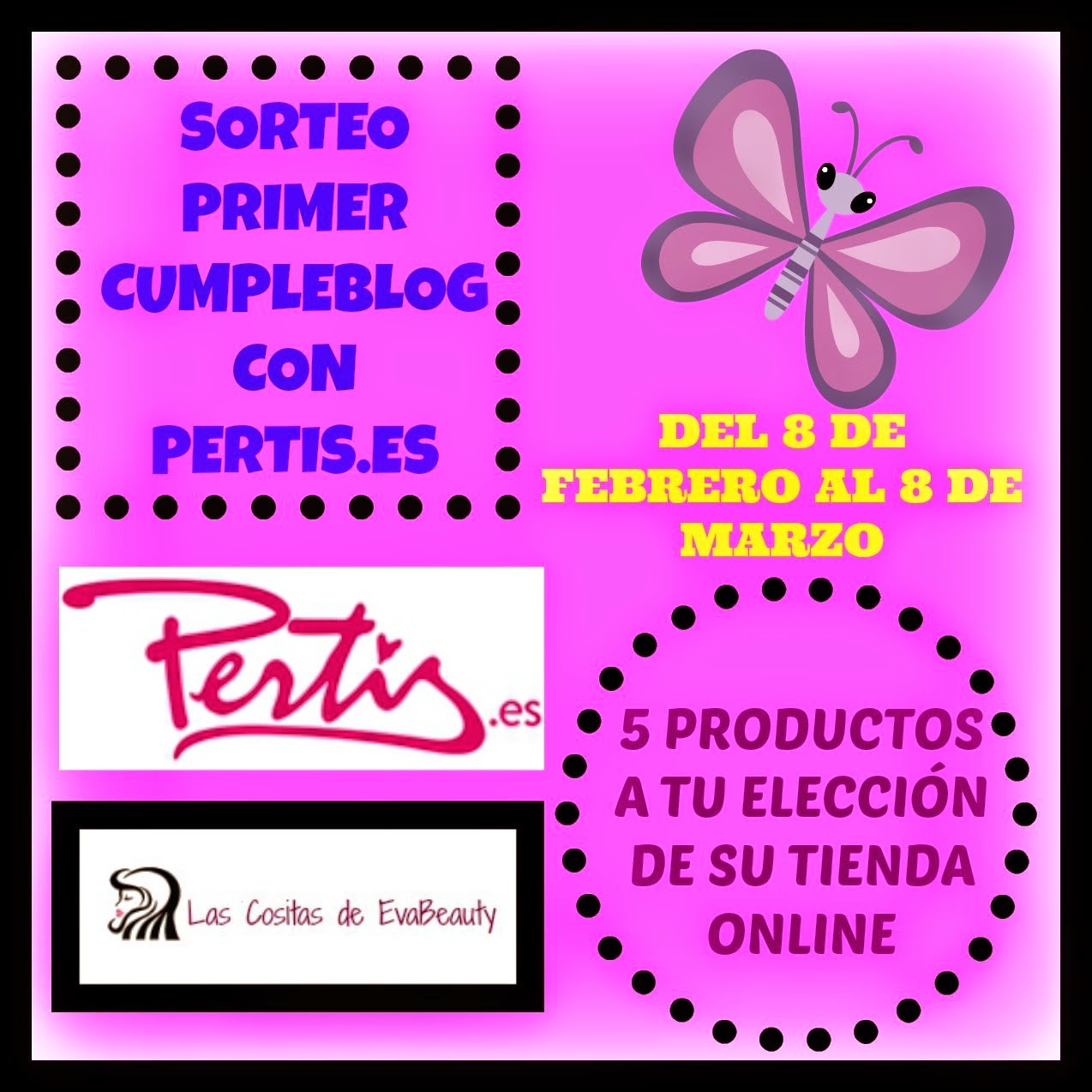 Sorteo primer cumpleblog con pertis