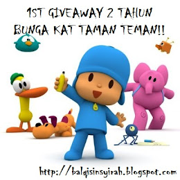 1ST GIVEAWAY 2 TAHUN BUNGA KAT TAMAN TEMAN!!