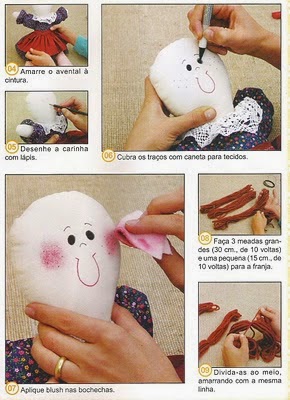 Como hacer una muñeca de trapo paso a paso