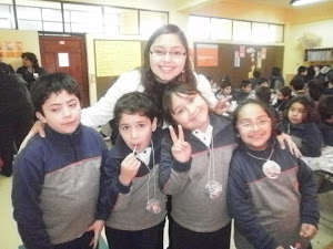 Con alumnos del 2do Básico del Colegio San Agustín