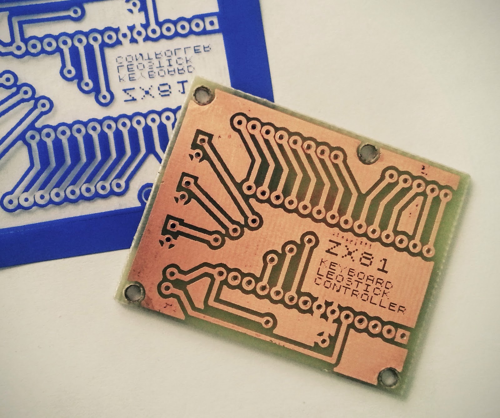 Creating a PCB for Mounting the Keyboard Controller ZX81 Keyboard