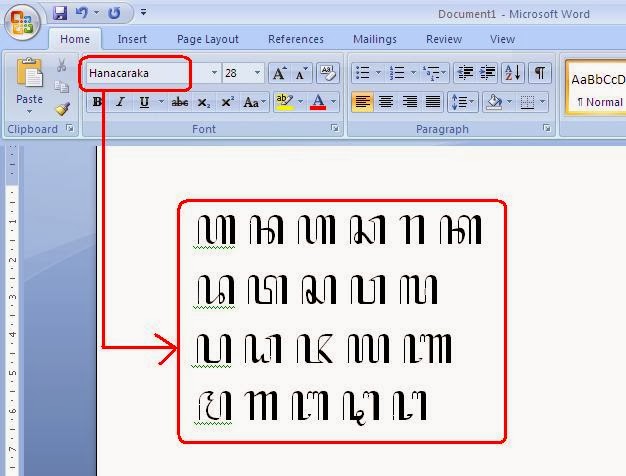 Mustbhagoezt Font Hanacaraka Dan Software Pembelajaran Aksara Jawa